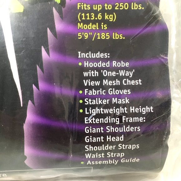 Scream Stalker Ghost Face Scream Giant  Costume NWT NOS Vintage Collectible - Picture 9 of 15